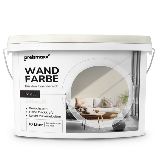Wandfarbe Profiweiß antique-white Altweiß