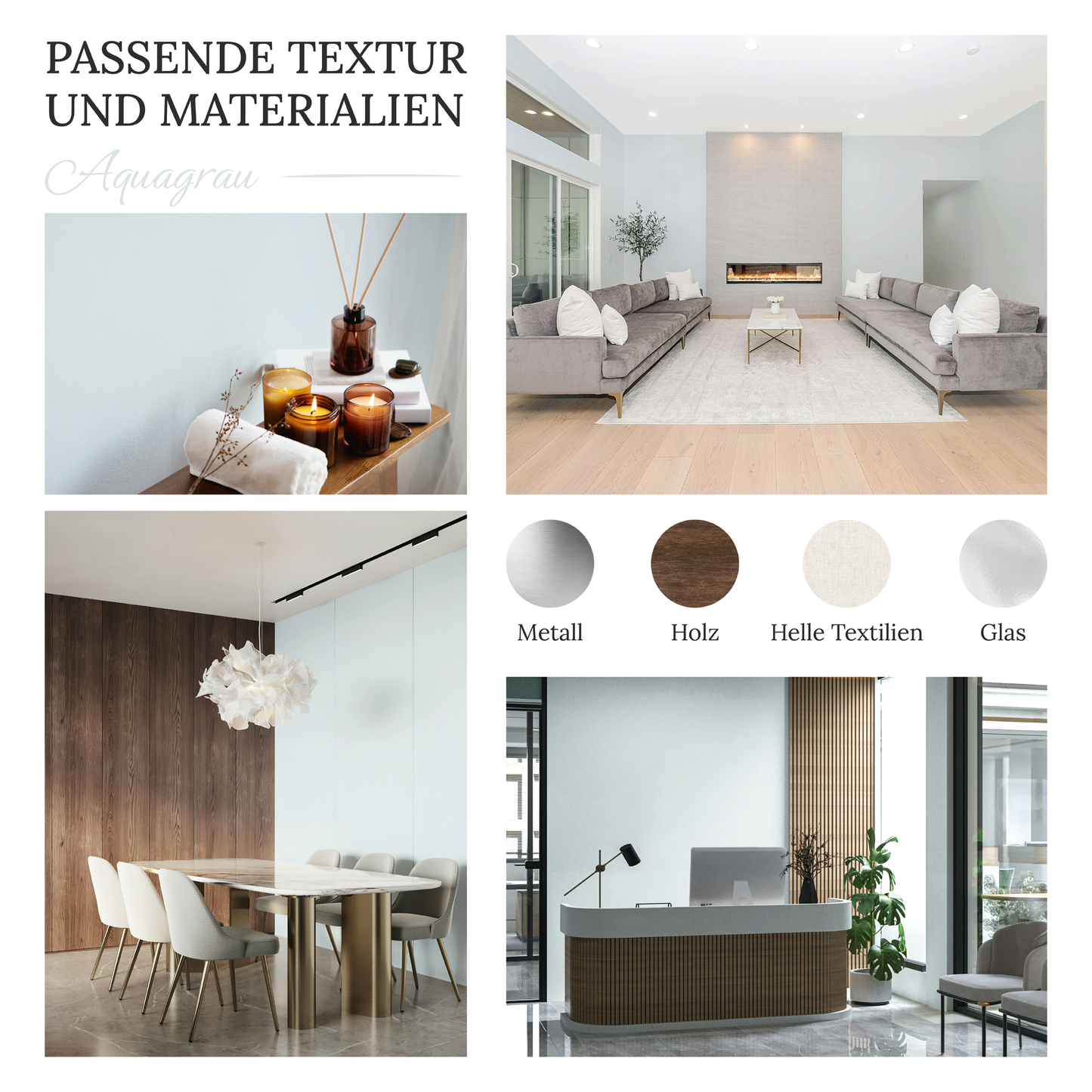 Wandfarbe Profiweiß Grau Aqua-grey Aquagrau