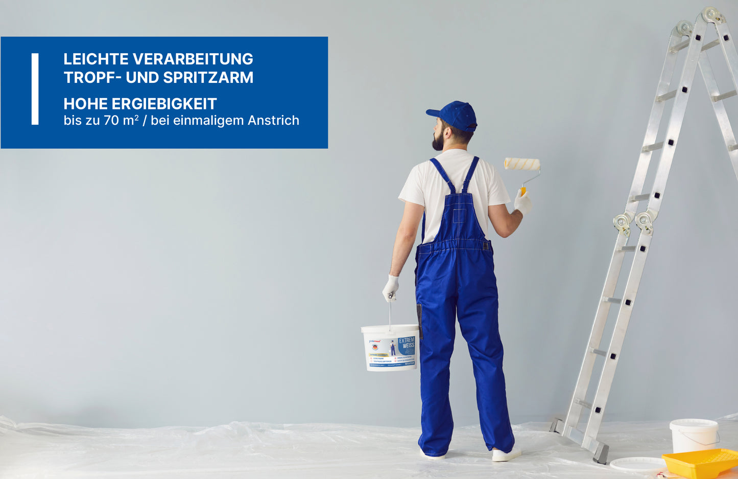 ExtremWeiß Wandfarbe weiß 10l