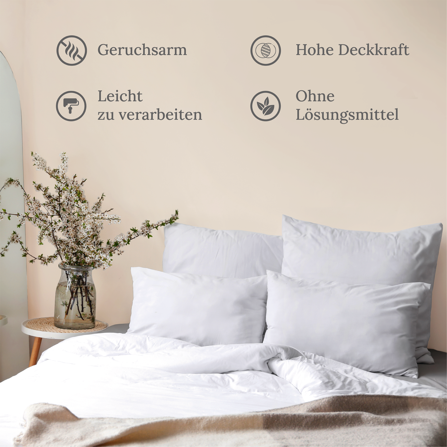 Wandfarbe Profiweiß Beige cookie
