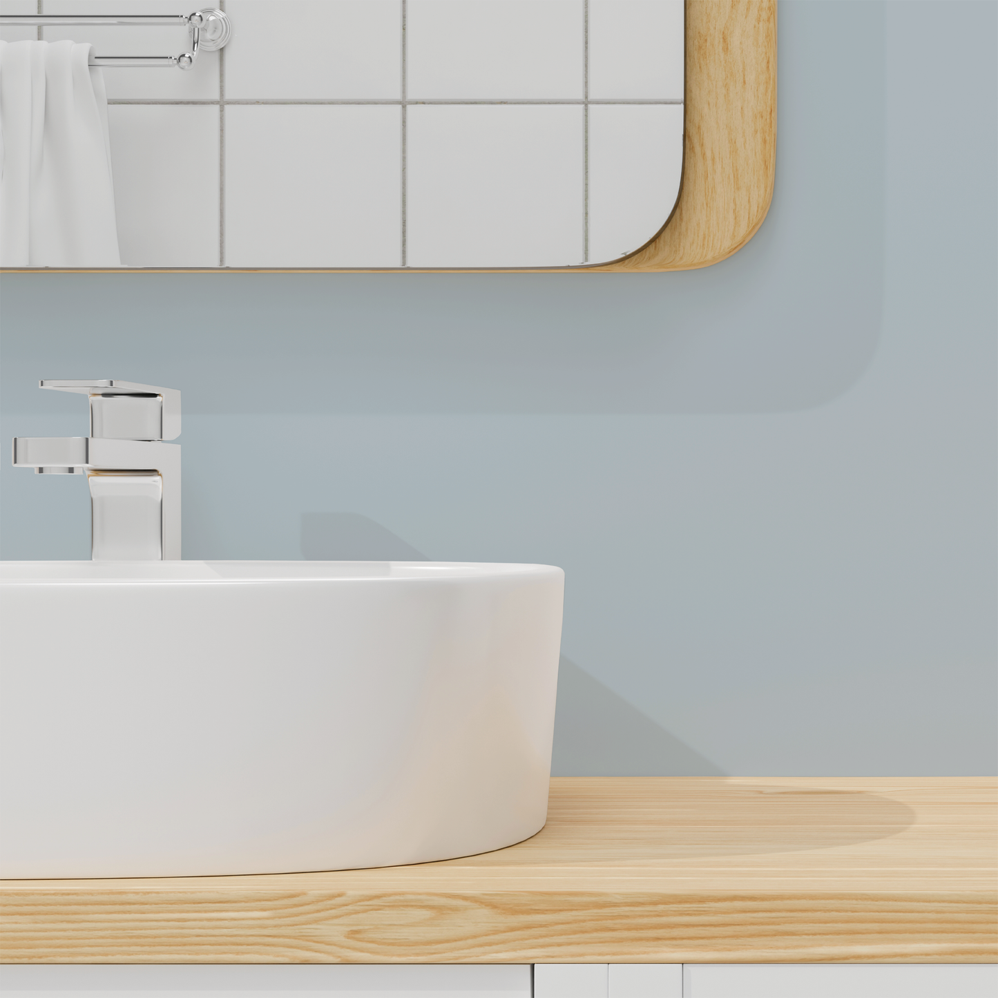 Wandfarbe Profiweiß Grau Conrete-grey Betongrau