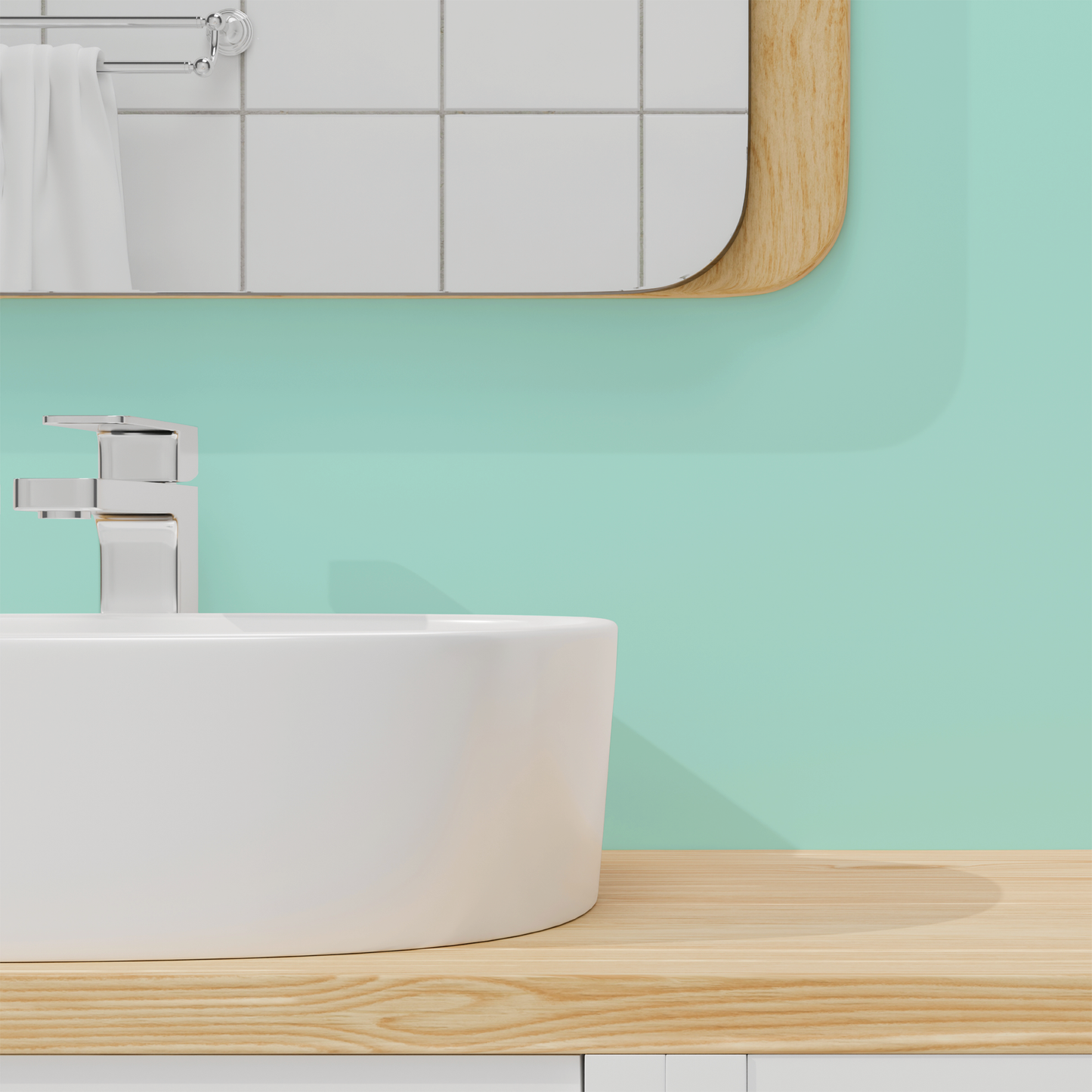 Wandfarbe Profiweiß Grün Mint-green Minzgrün