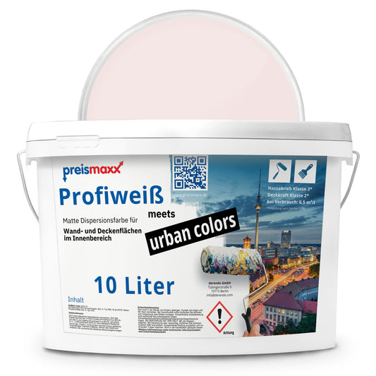 Wandfarbe Profiweiß Rosa Baby-pink Babyrosa