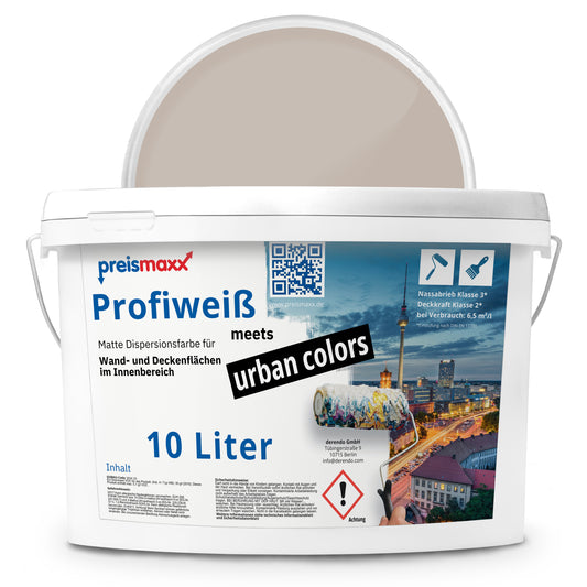 Wandfarbe Profiweiß Braun cappuccino