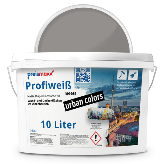 Wandfarbe Profiweiß Grau Dark-grey-brown Dunkelgraubraun
