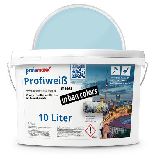 Wandfarbe Profiweiß Blau Maldives-blue Maledivenblau