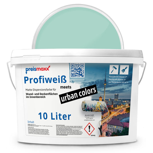 Wandfarbe Profiweiß Grün Mint-green Minzgrün