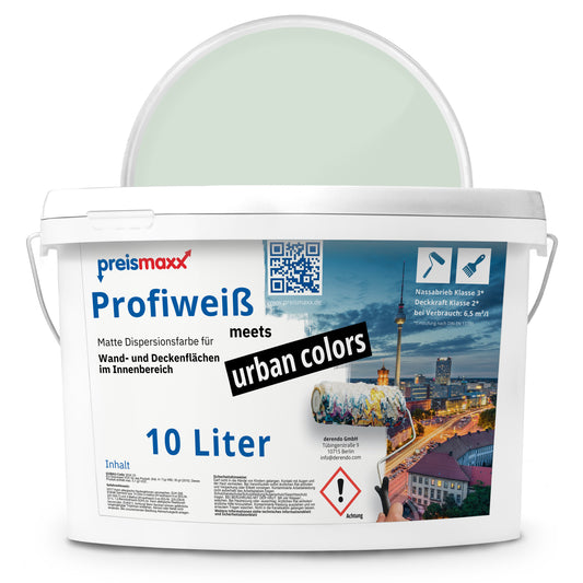 Wandfarbe Profiweiß Grün Sage-green Salbeigrün