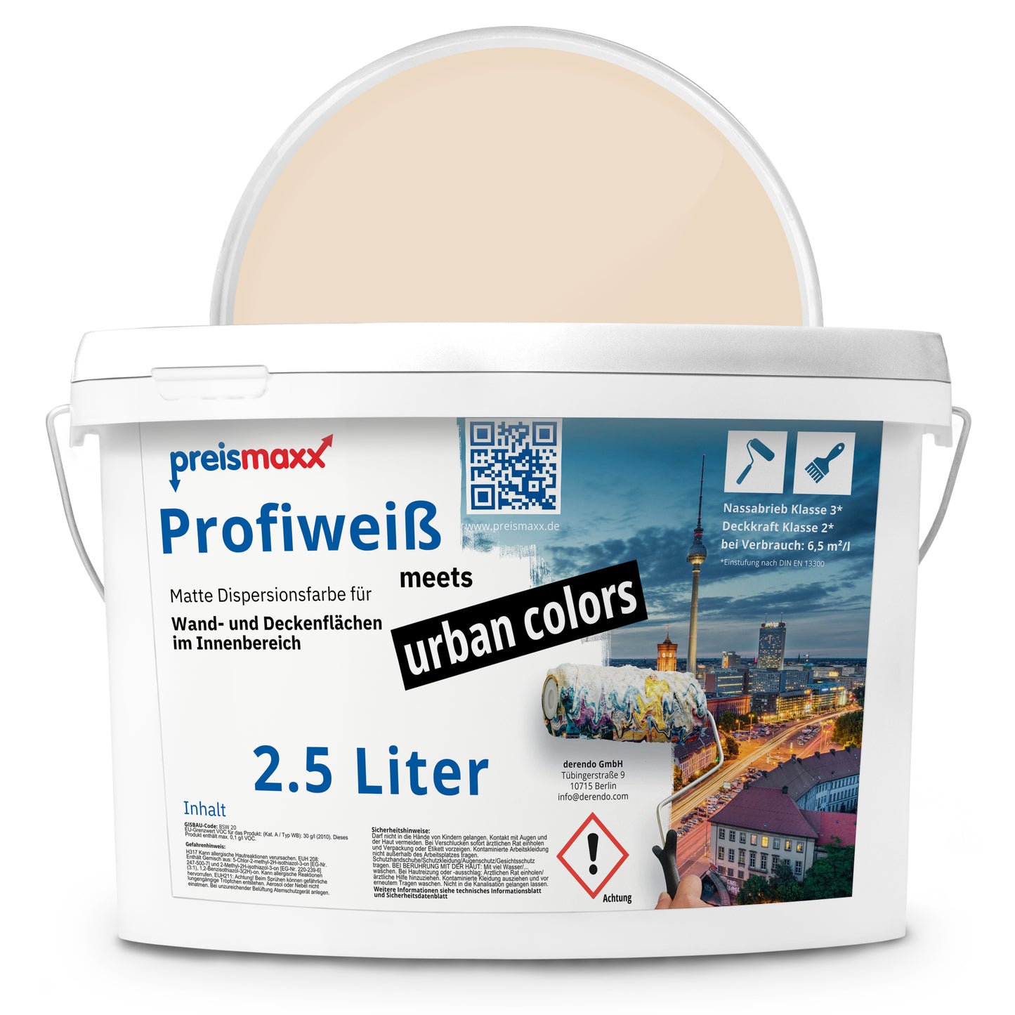 Wandfarbe Profiweiß Beige Maple-wood Ahornholz