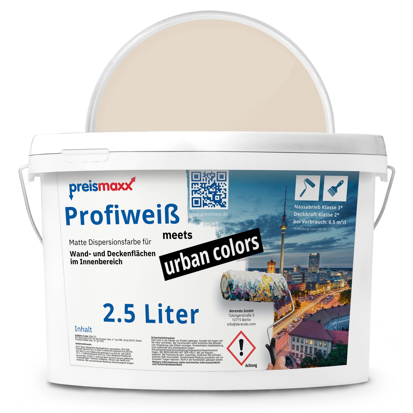 Wandfarbe Profiweiß Beige cookie