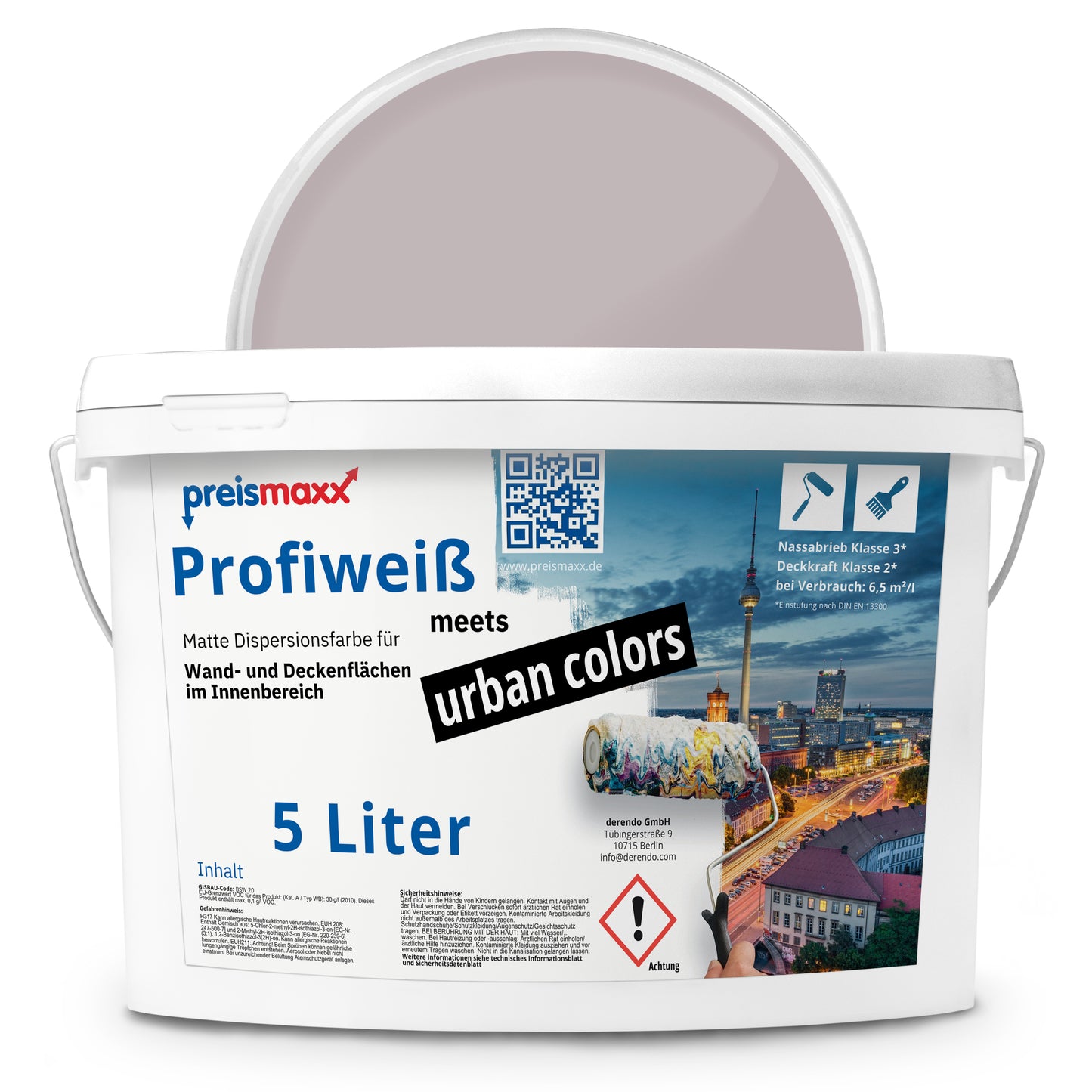 Wandfarbe Profiweiß Lila mauve Mauve
