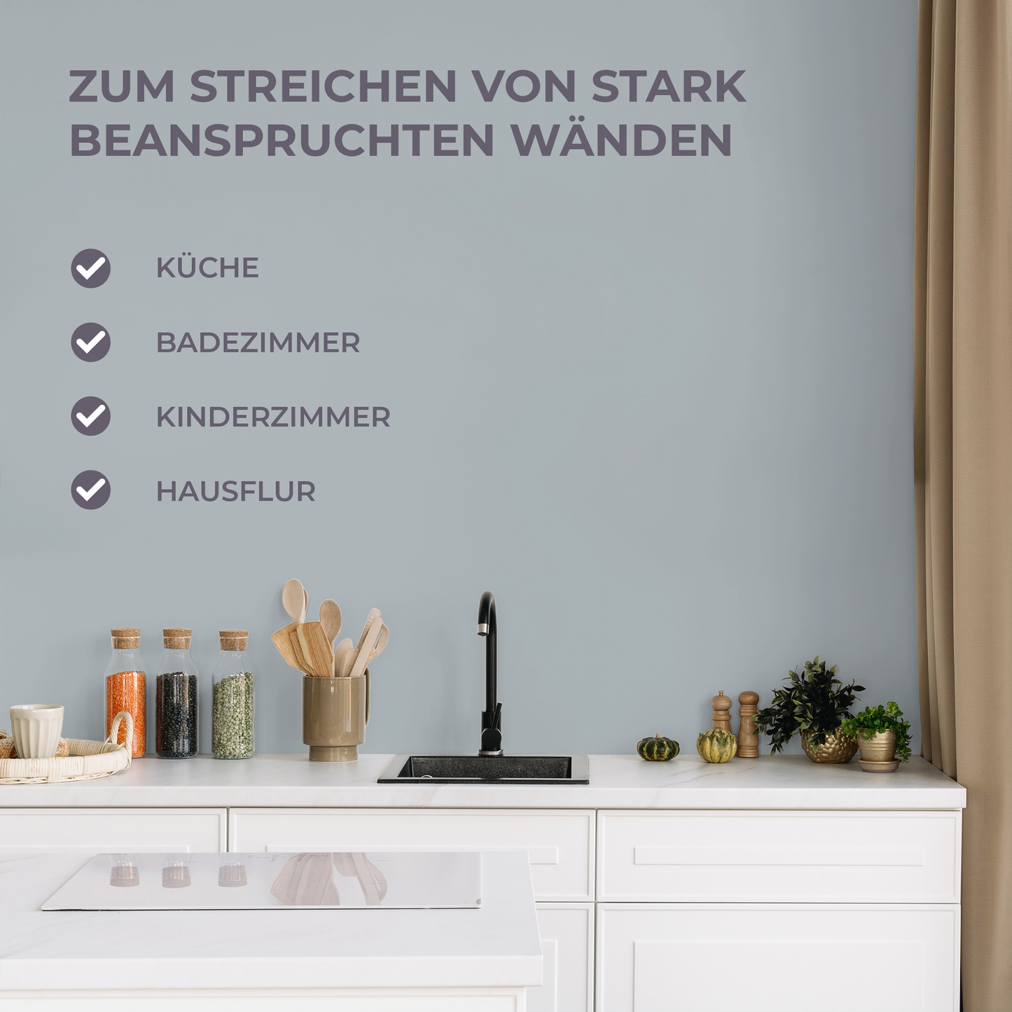 Preismaxx Latexfarbe matt Wandfarbe grau, betongrau