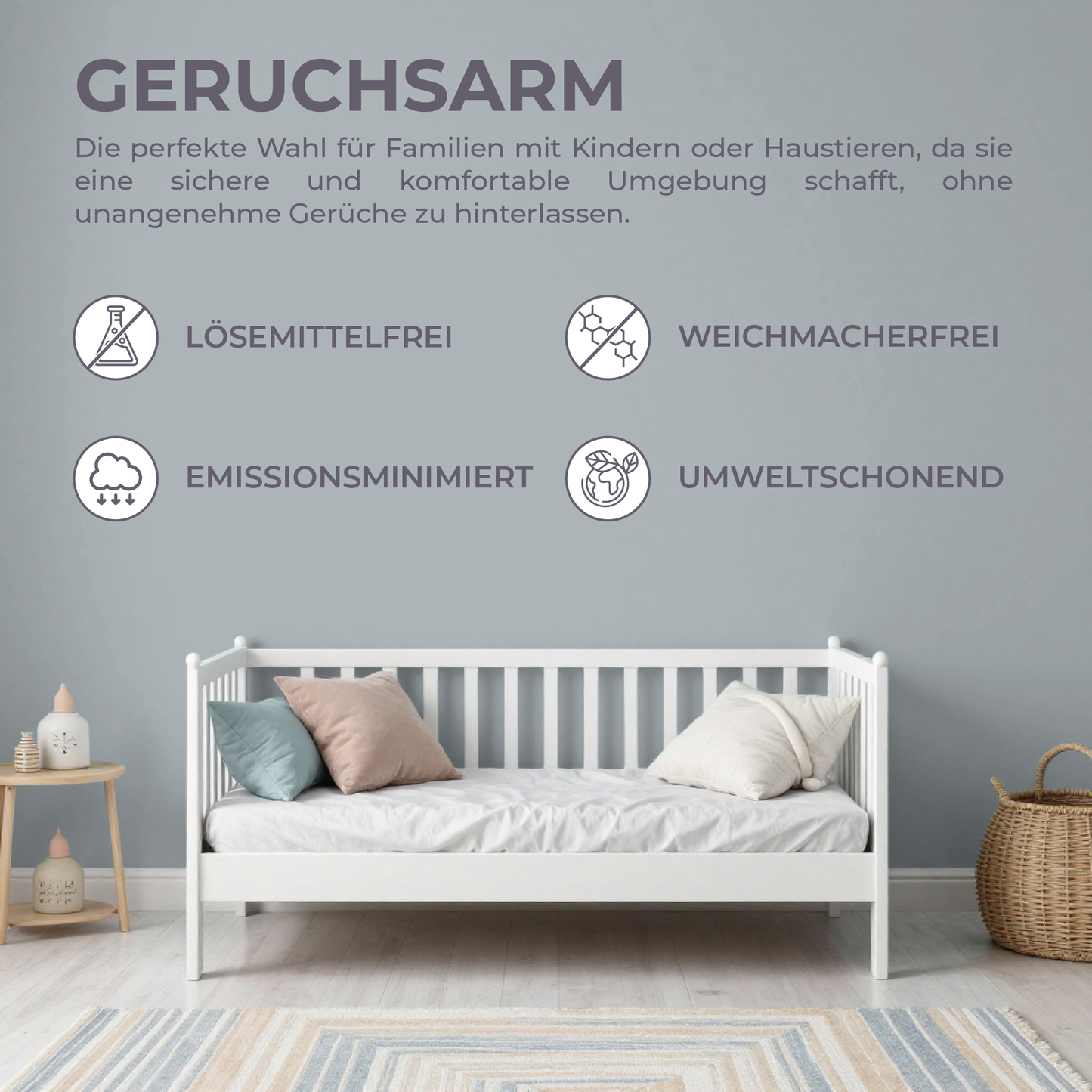 Preismaxx Latexfarbe matt Wandfarbe grau, betongrau