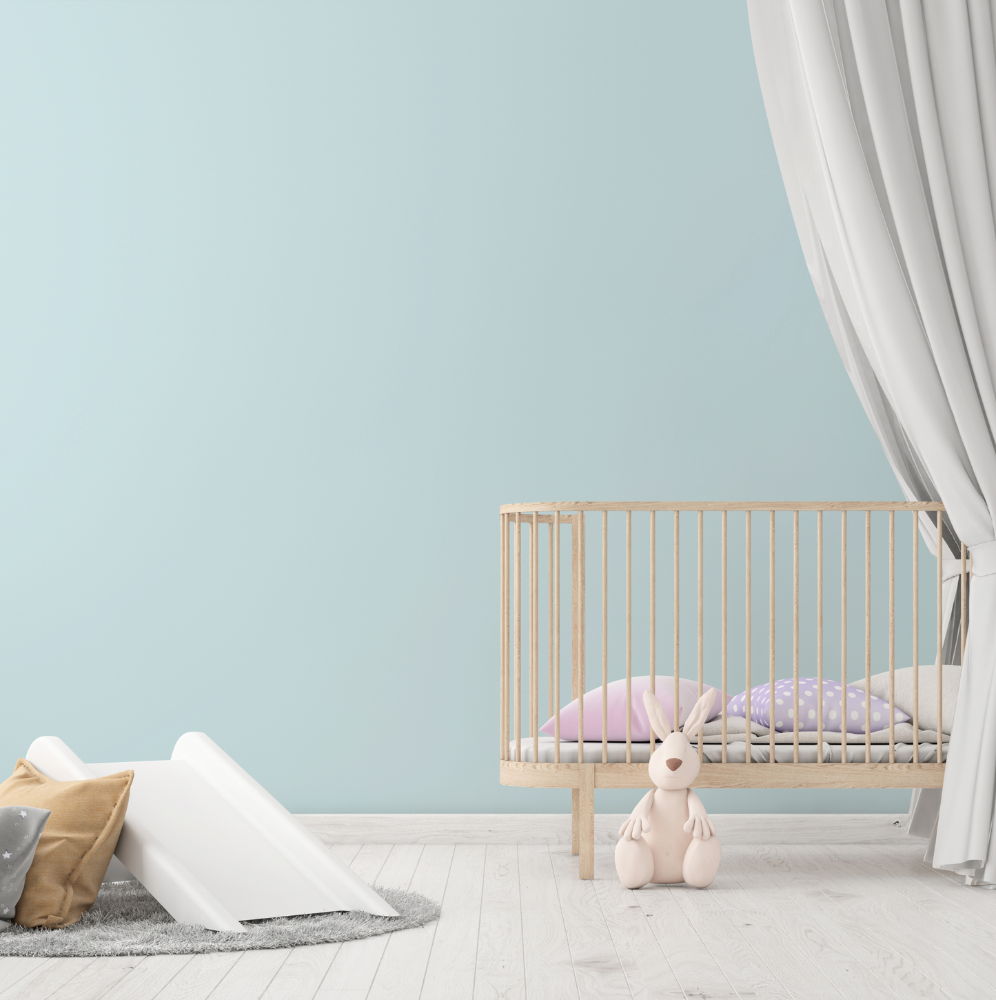 Wandfarbe Profiweiß Blau Sky-blue Himmelblau