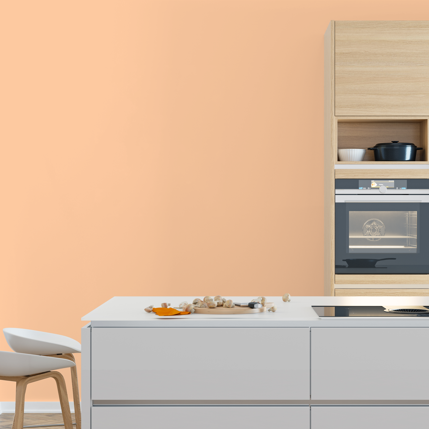 Wandfarbe Profiweiß Orange Pastel-orange Pastellorange