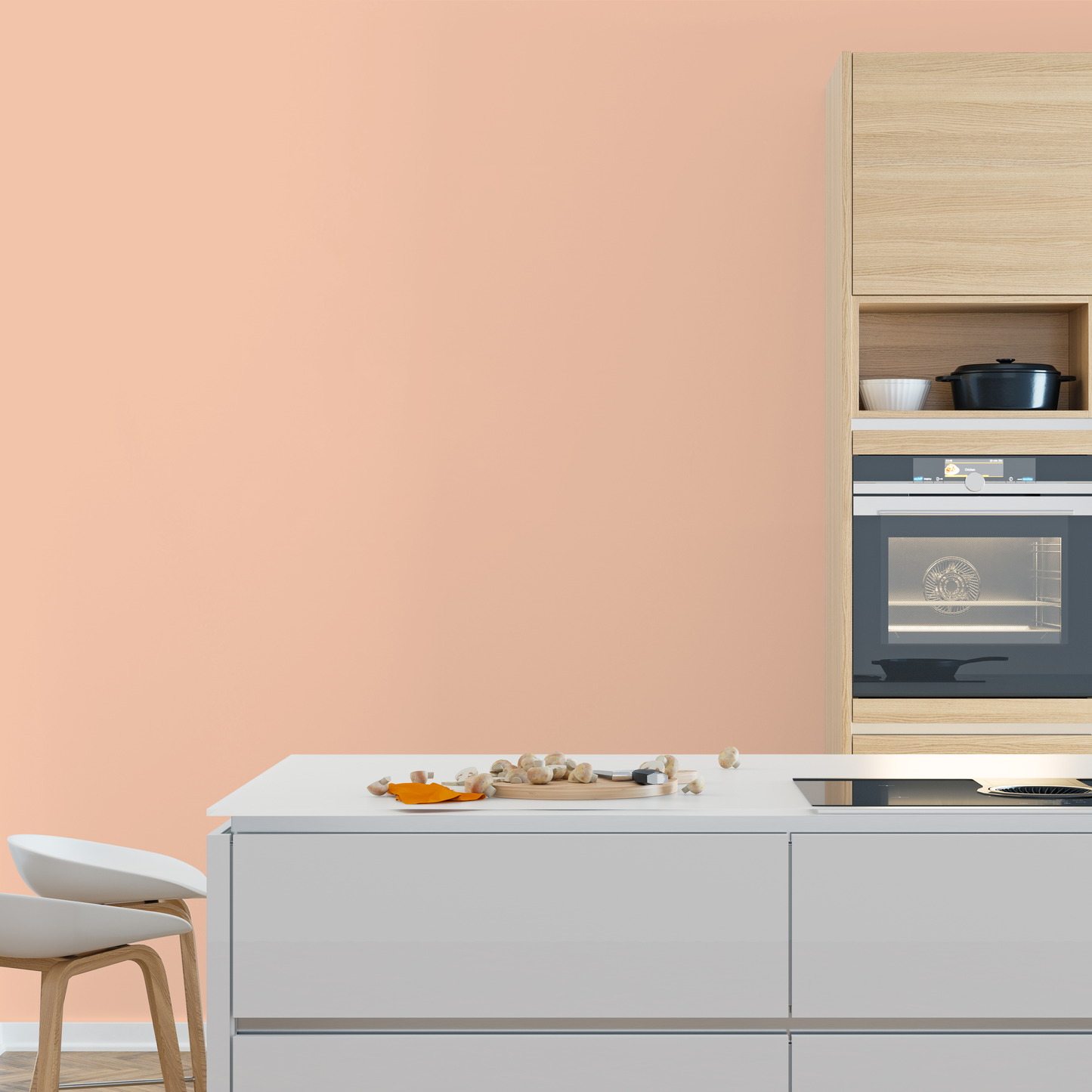 Wandfarbe Profiweiß Orange Pink-orange Rosaorange
