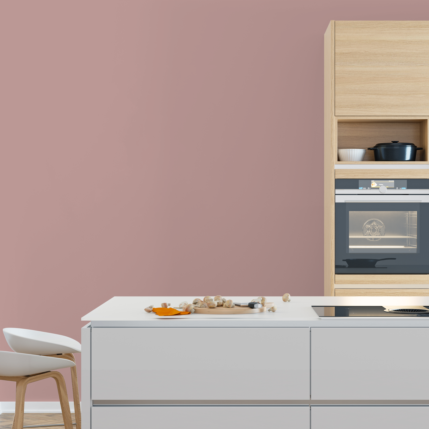 Wandfarbe Profiweiß rosewood