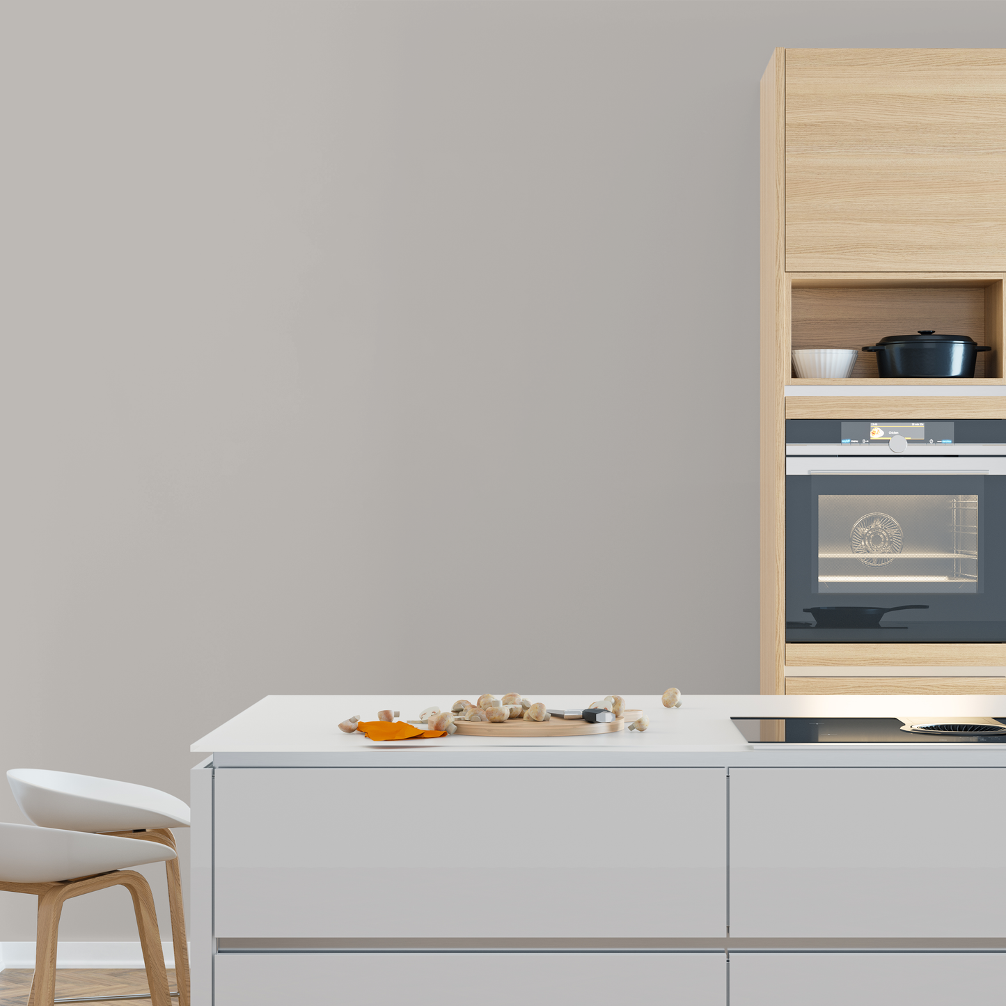 Wandfarbe Profiweiß Grau Taupe-grey Taupegrau