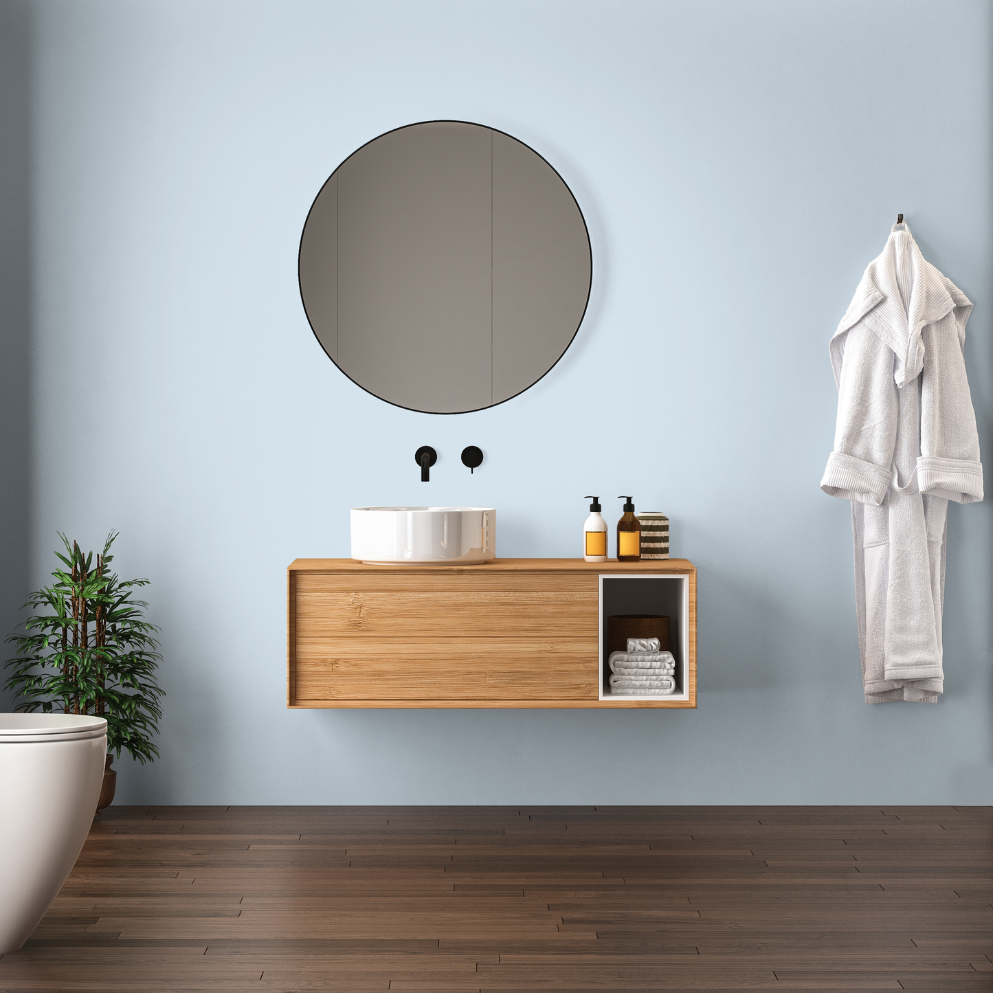 Wandfarbe Profiweiß Blau Baby-blue Babyblau