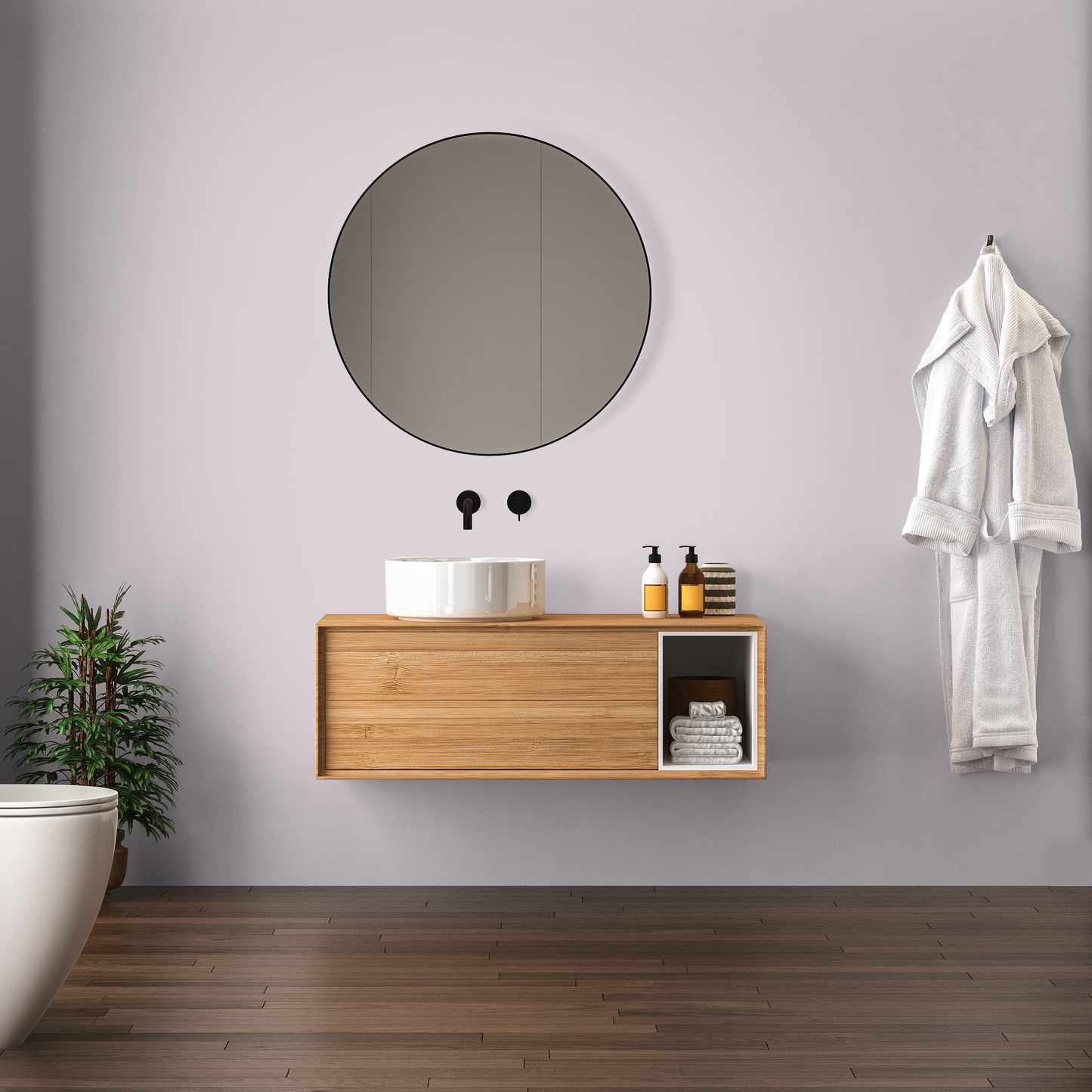Wandfarbe Profiweiß Lila Light-mauve Helles Mauve