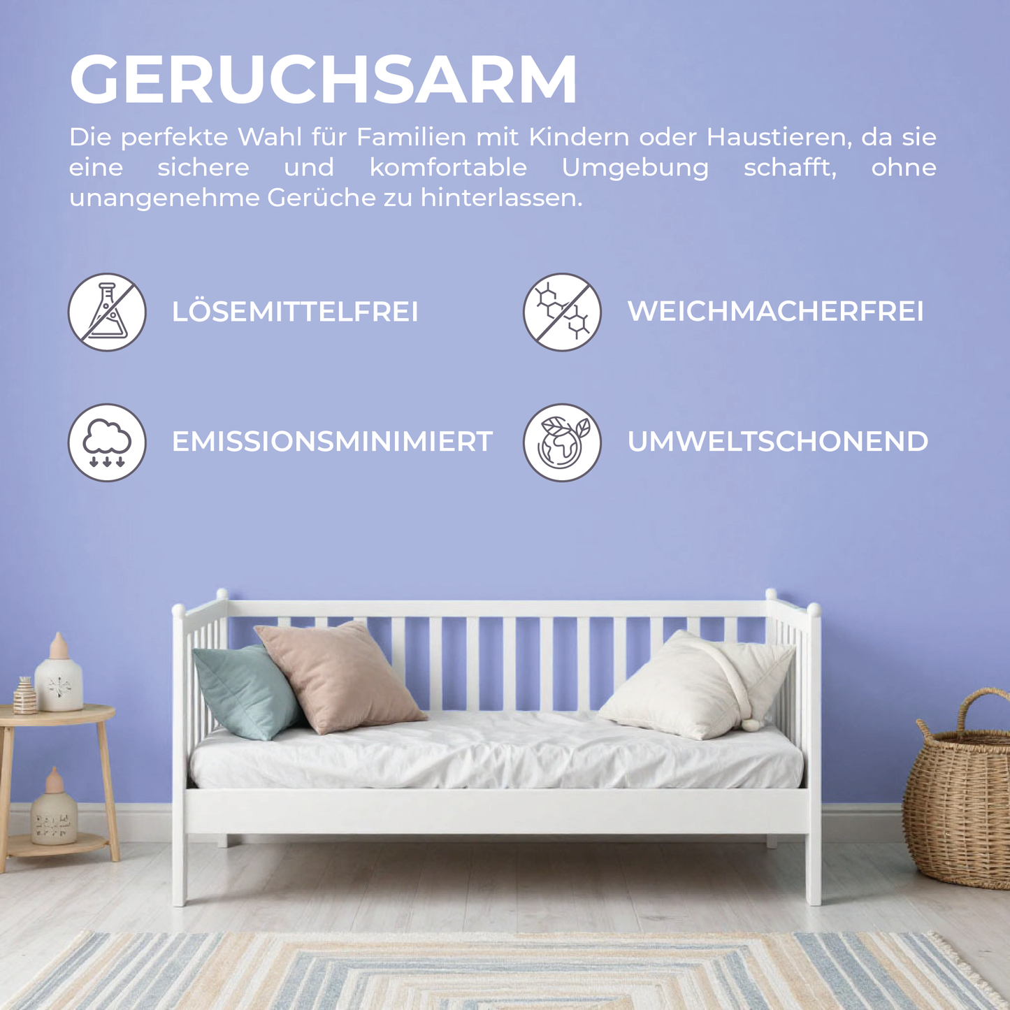 Preismaxx Latexfarbe matt Wandfarbe blau, blaulila