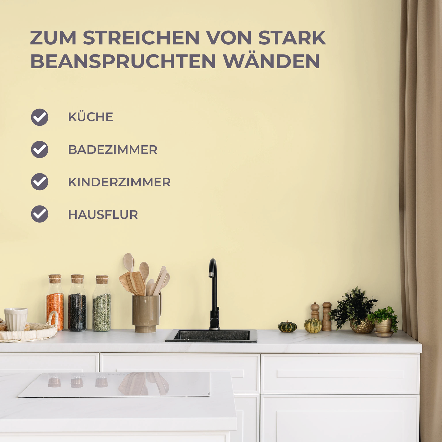 Preismaxx Latexfarbe matt Wandfarbe gelb, champagner