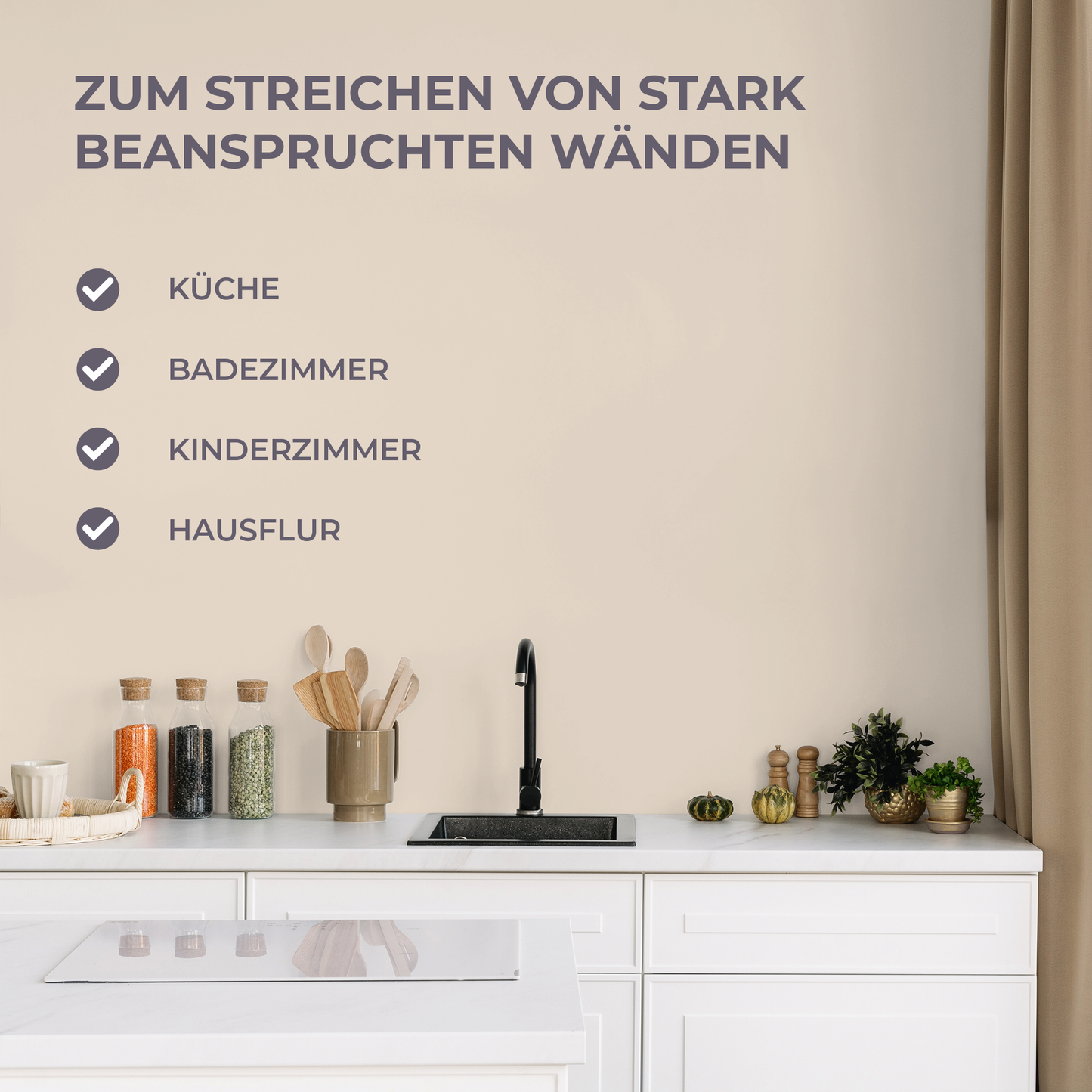 Preismaxx Latexfarbe matt Wandfarbe beige, cookie