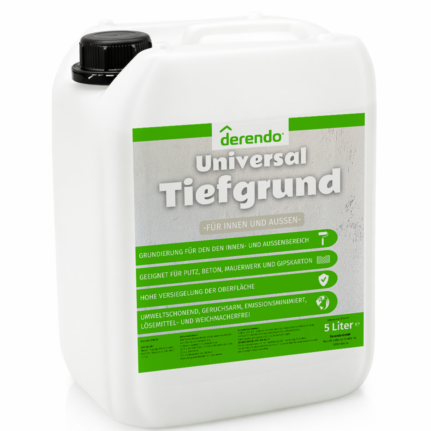 Tiefgrund 5l Universalgrundierung für innen und außen Grundierung Reichweite ca. 150–200 ml/m²