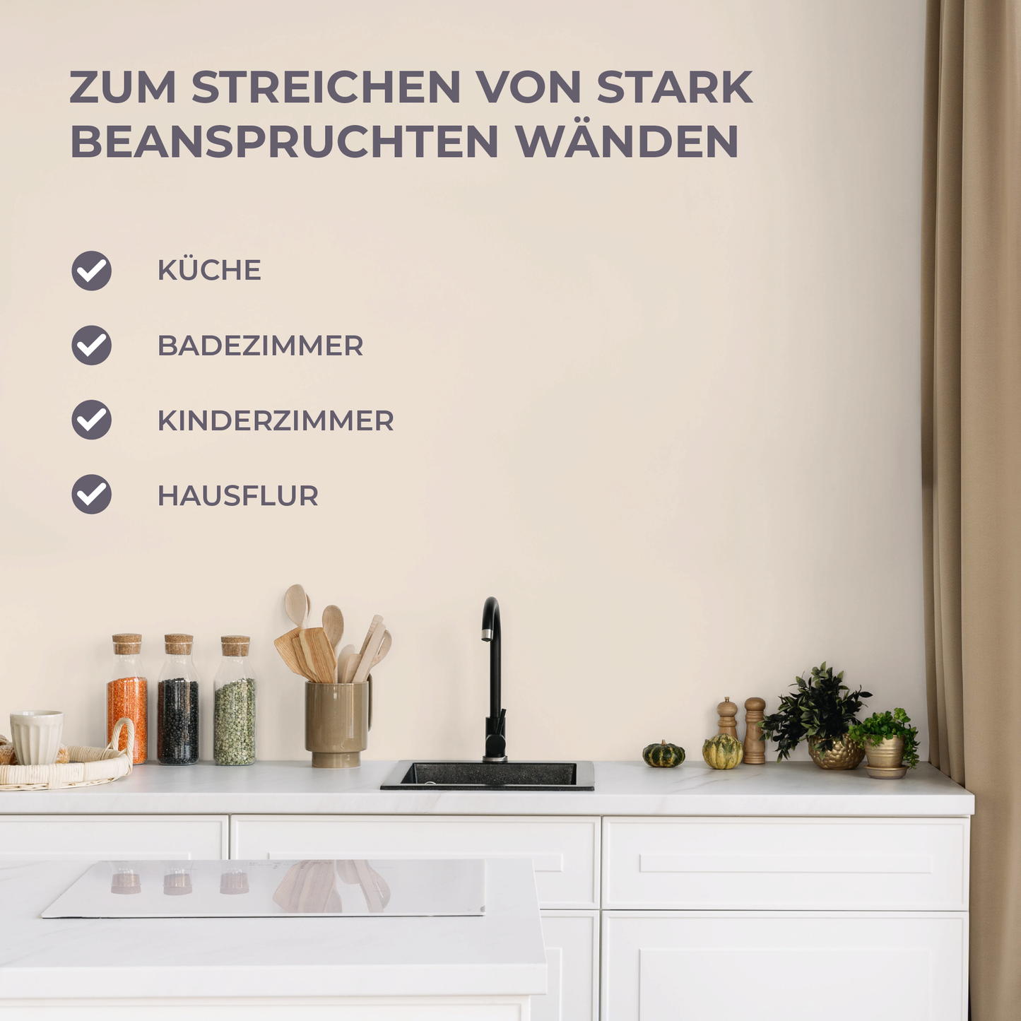 Preismaxx Latexfarbe matt Wandfarbe beige, Pearlbeige