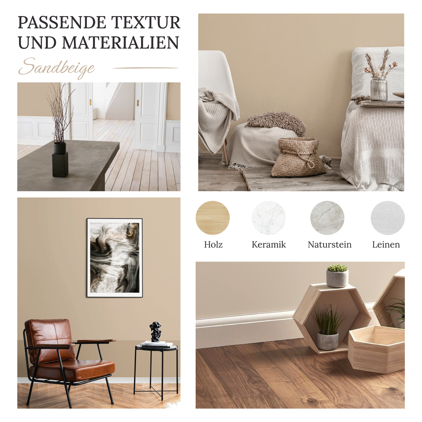 Wandfarbe Profiweiß Sandbeige