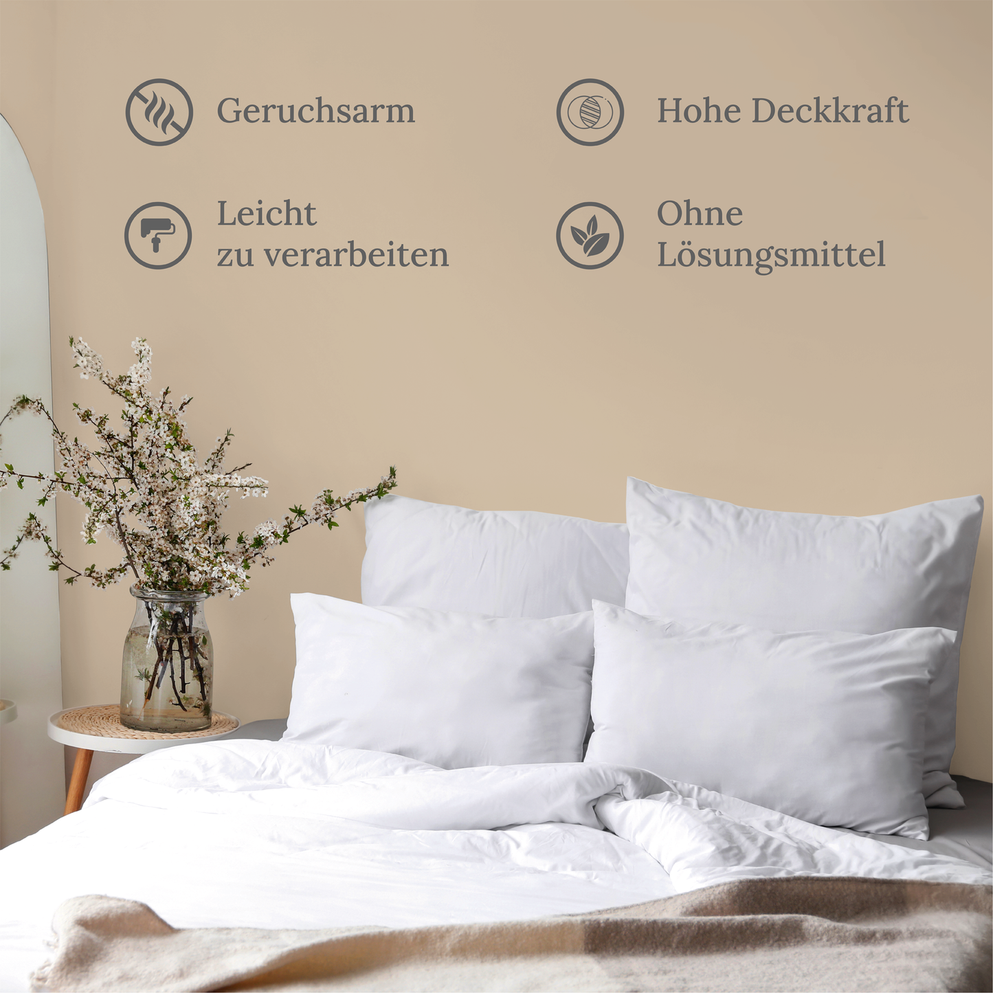 Wandfarbe Profiweiß Sandbeige