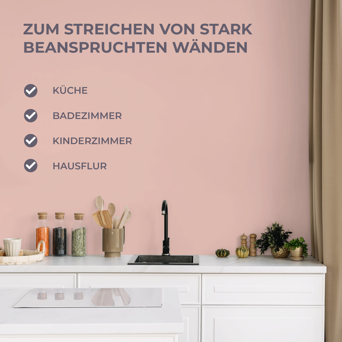 Preismaxx Latexfarbe matt Wandfarbe rosa, rosabraun