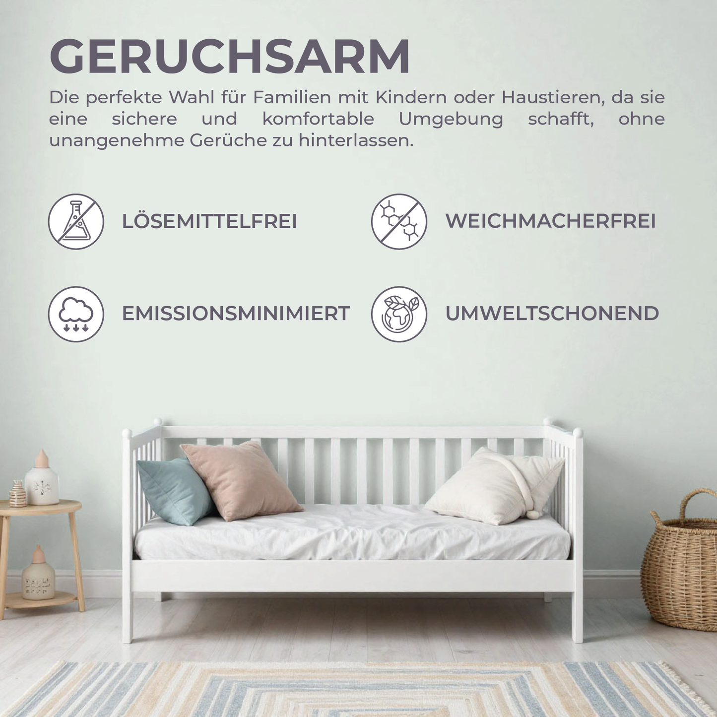 Preismaxx Latexfarbe matt Wandfarbe grün, weißgrün