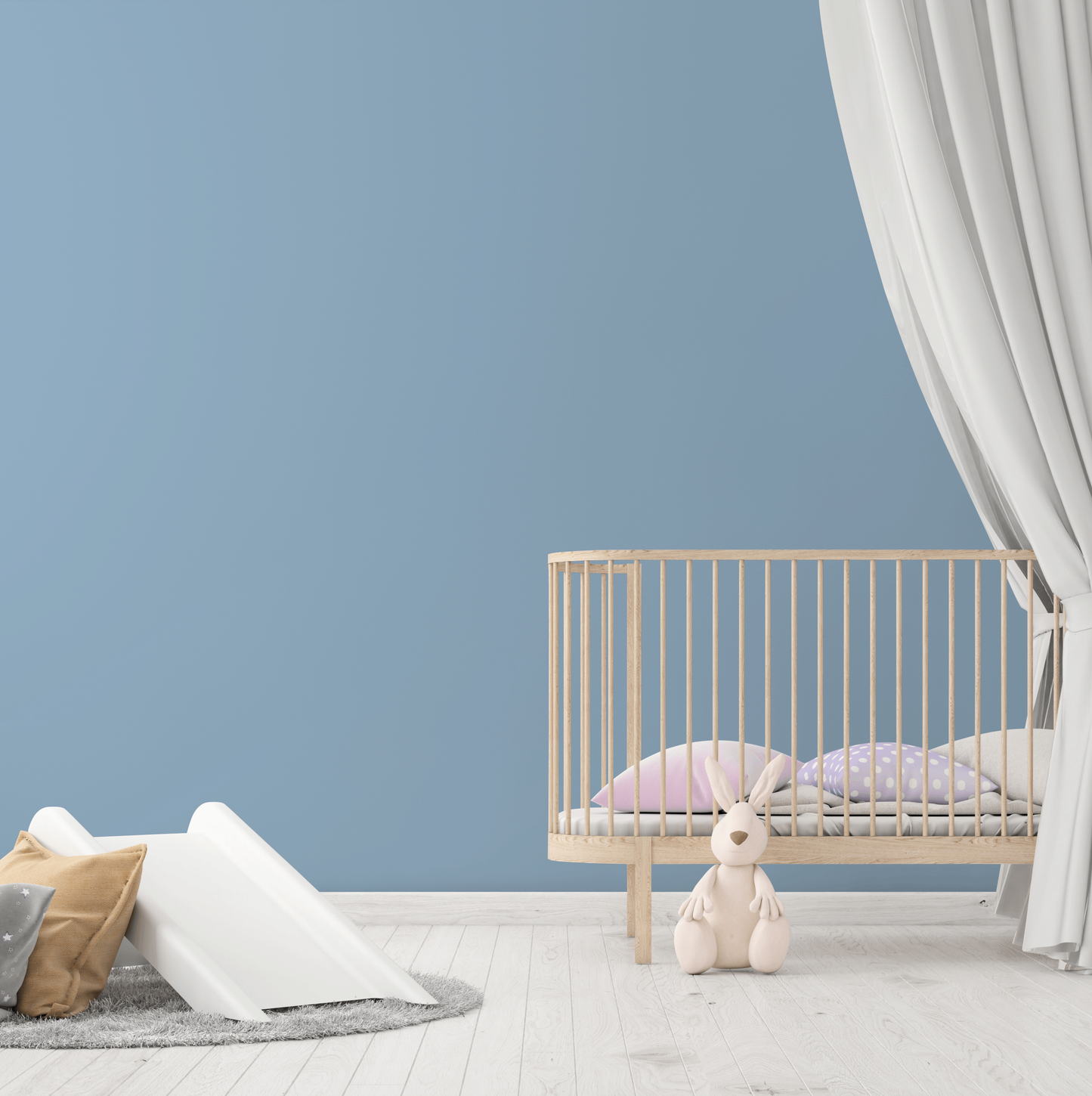Wandfarbe Profiweiß Blau Antique-blue Antikblau