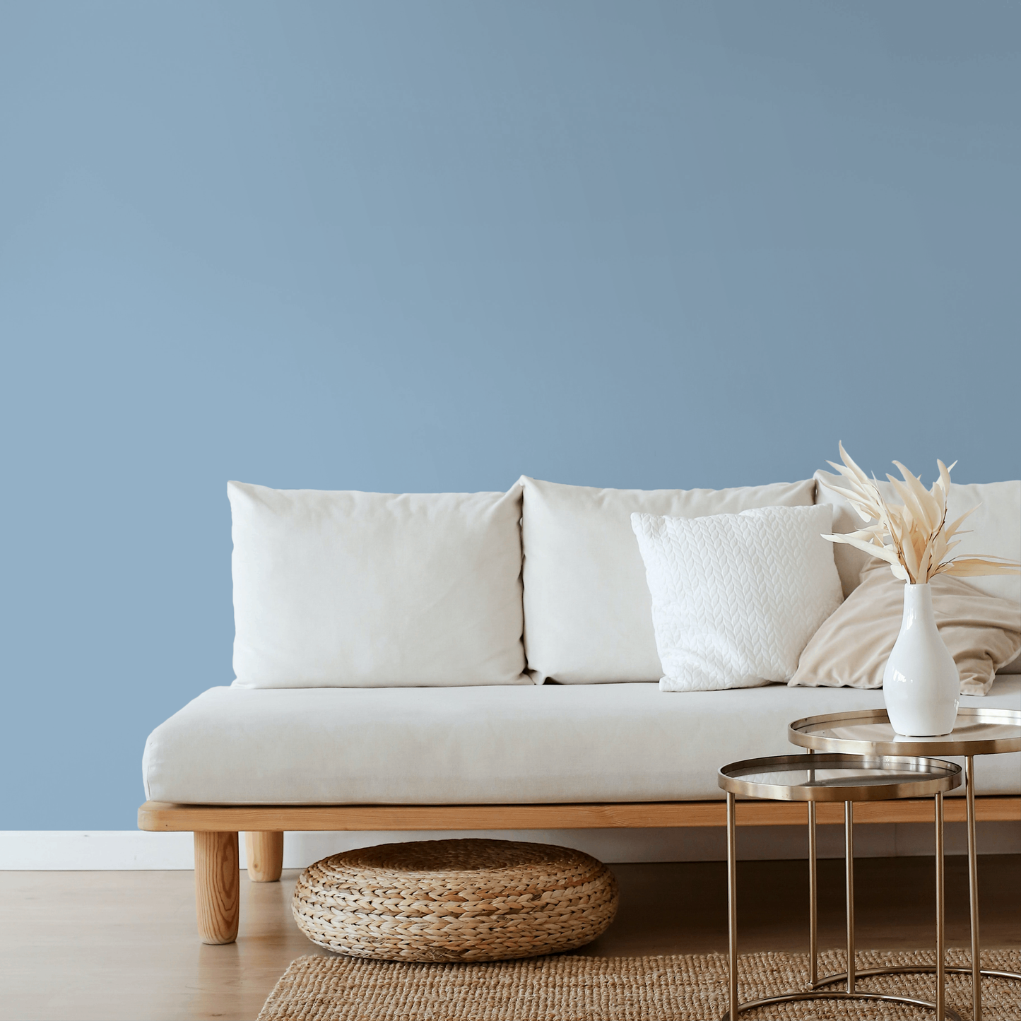 Wandfarbe Profiweiß Blau Antique-blue Antikblau