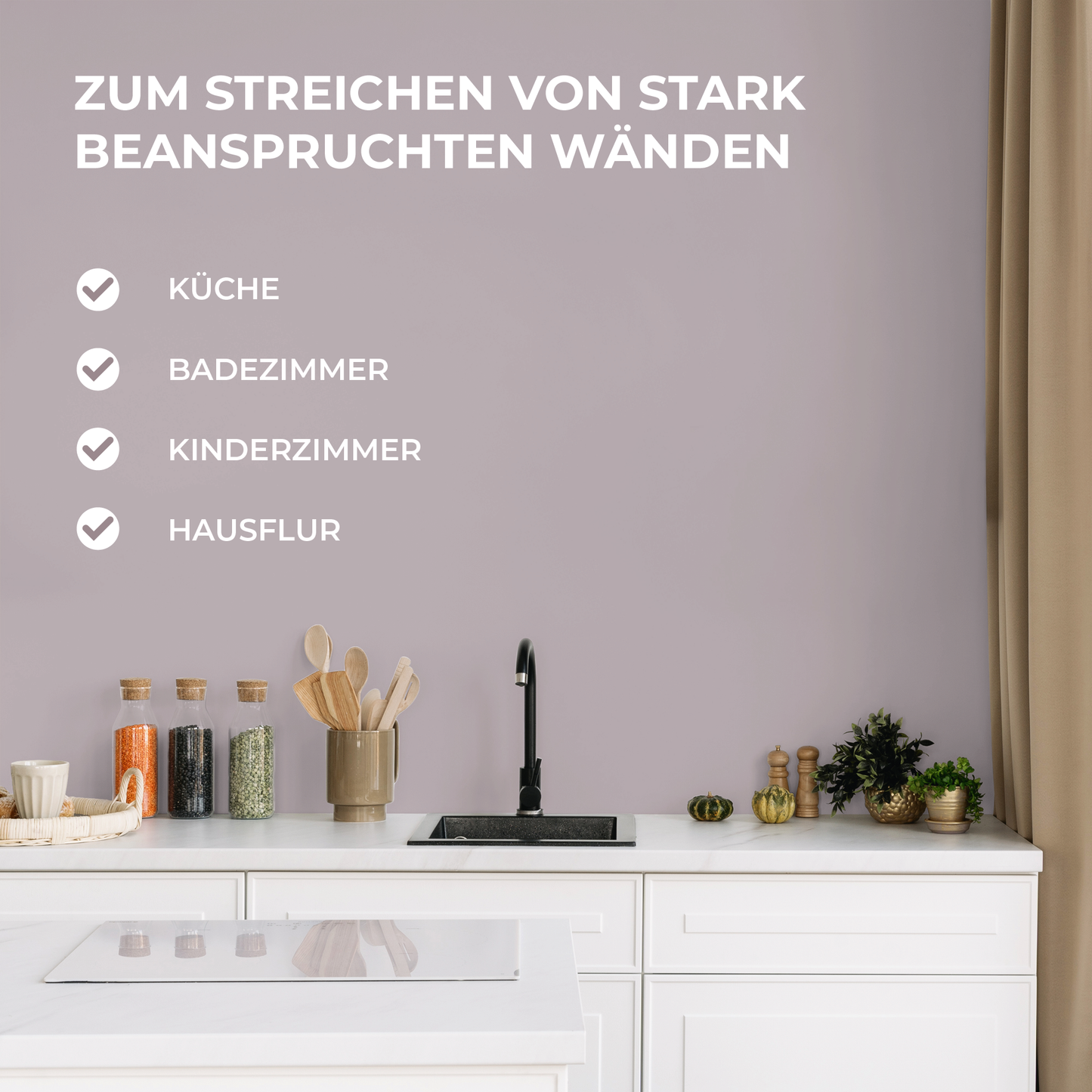 Preismaxx Latexfarbe matt Wandfarbe lila, braunlila