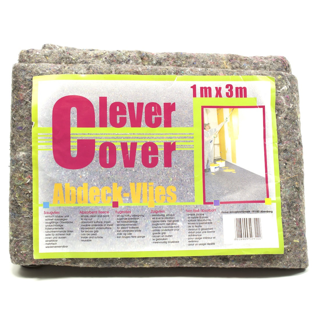 Maler Abdeckvlies 3m², 1 m x 3 m- 180gr mit PE-Schicht